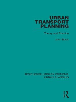 cover image of Urban Transport Planning